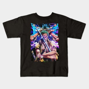 ZORO SAMURAI ANIME Kids T-Shirt